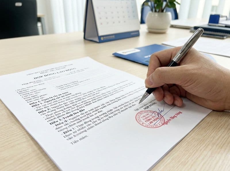 Ký hợp đồng trực tiếp tại các công ty uy tín giúp tránh lừa đảo xuất khẩu lao động Đài Loan Hà Tĩnh.