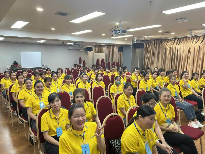Học viên tham gia lớp đào tạo định hướng trước khi xuất khẩu lao động Đài Loan Bắc Giang