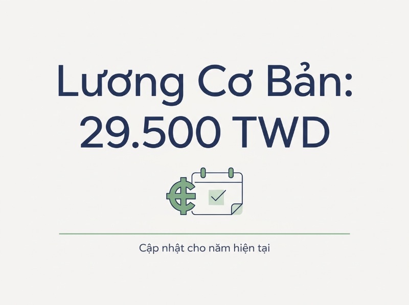 Cập nhật nhanh mức lương cơ bản tại Đài Loan năm 2026