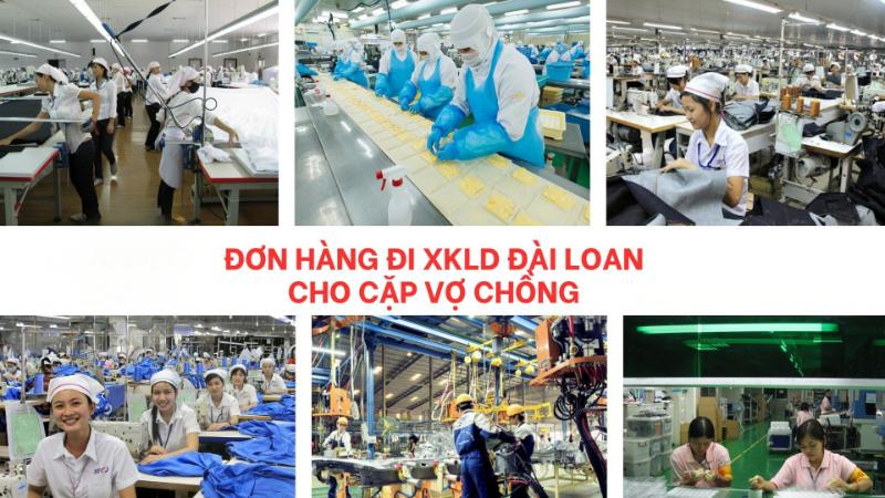 Các đơn hàng đi Đài Loan cho cặp vợ chồng