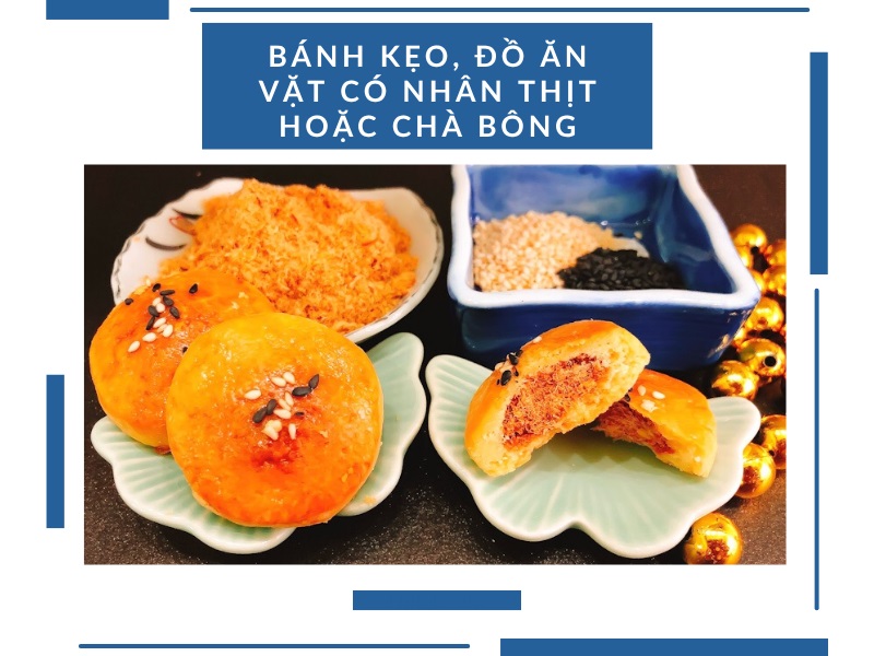 Cẩn trọng với các loại bánh mặn, bánh bông lan có chứa ruốc hoặc chà bông trong hành lý