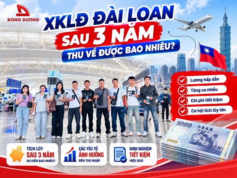 XKLĐ Đài Loan sau 3 năm thu về được bao nhiêu?