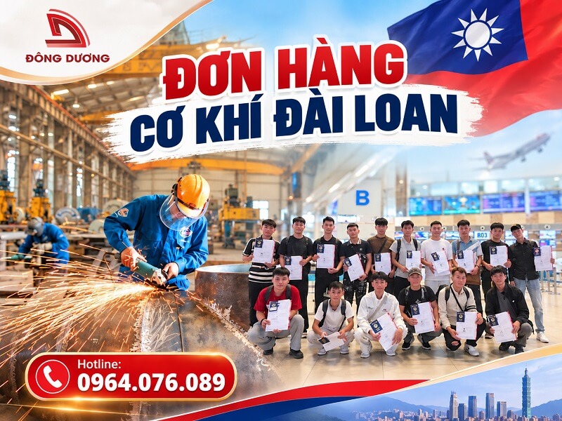 đơn hàng cơ khí Đài Loan​