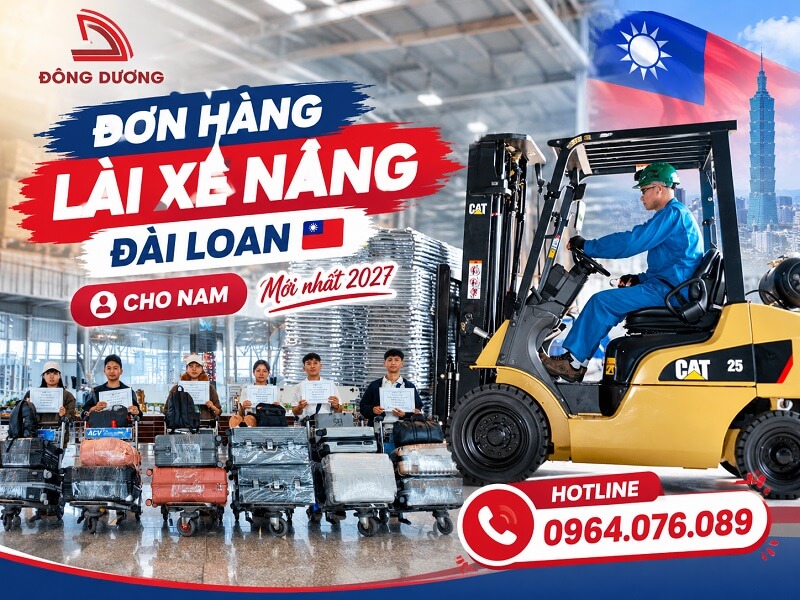 Đơn hàng lái xe nâng Đài Loan