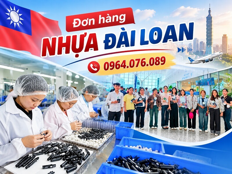 Đơn hàng nhựa Đài Loan​
