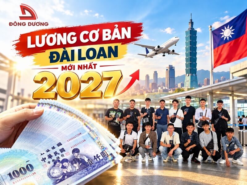 Lương cơ bản Đài Loan mới nhất 2027